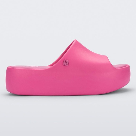 Melissa Vibrant Pink Platform Mules - Picture 4 of 7